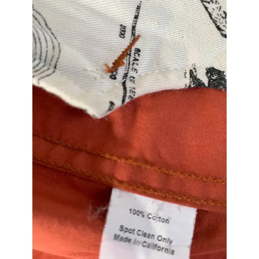 Taylor Stitch Cotton Bomber Jacket Size 40 Rust Orange Americana Heritage